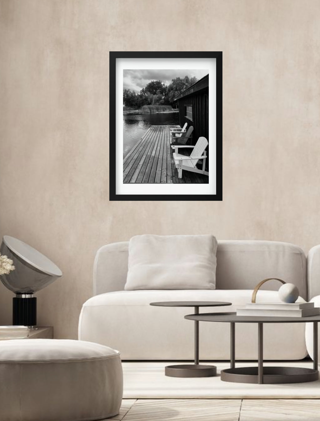 Lakefront Shed Photograph Print