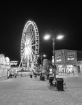 Ferris Wheel at Night Photograph Print
