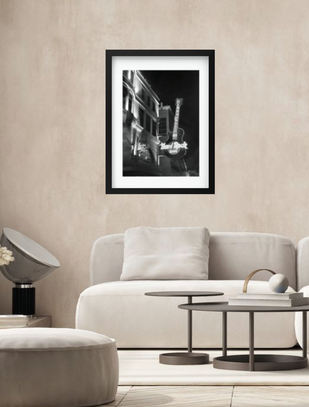 Hard Rock Cafe at Night Photograph Print