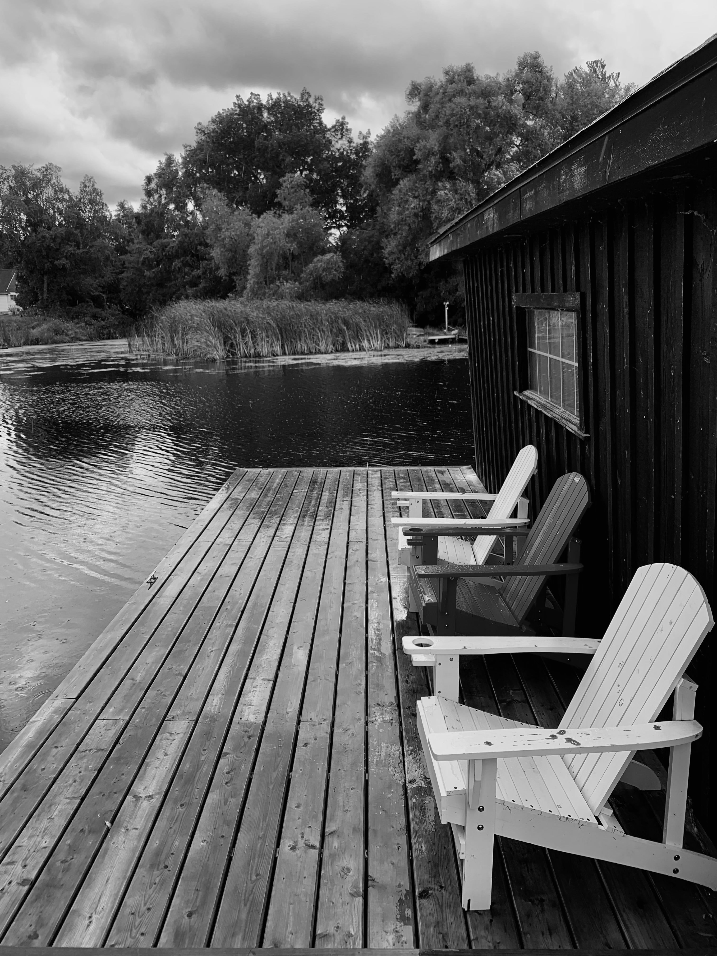 Lakefront Shed Photograph Print